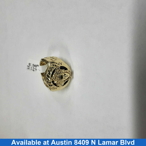 Men's Ring - Yellow Gold 14k (.585) 9.8 grams Size 7.5