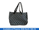 Michael Kors Jet Set Signature Logo Weekender Bag Blue Purse / Handbag