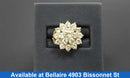 Women's Ring - White Gold 14k (.585) 7 grams Size 20