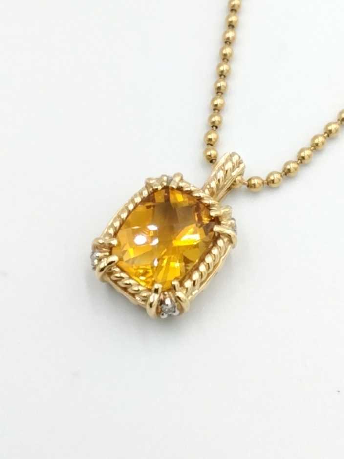 Diamond Pendant - Yellow Gold 14k (.585) 7.8 grams