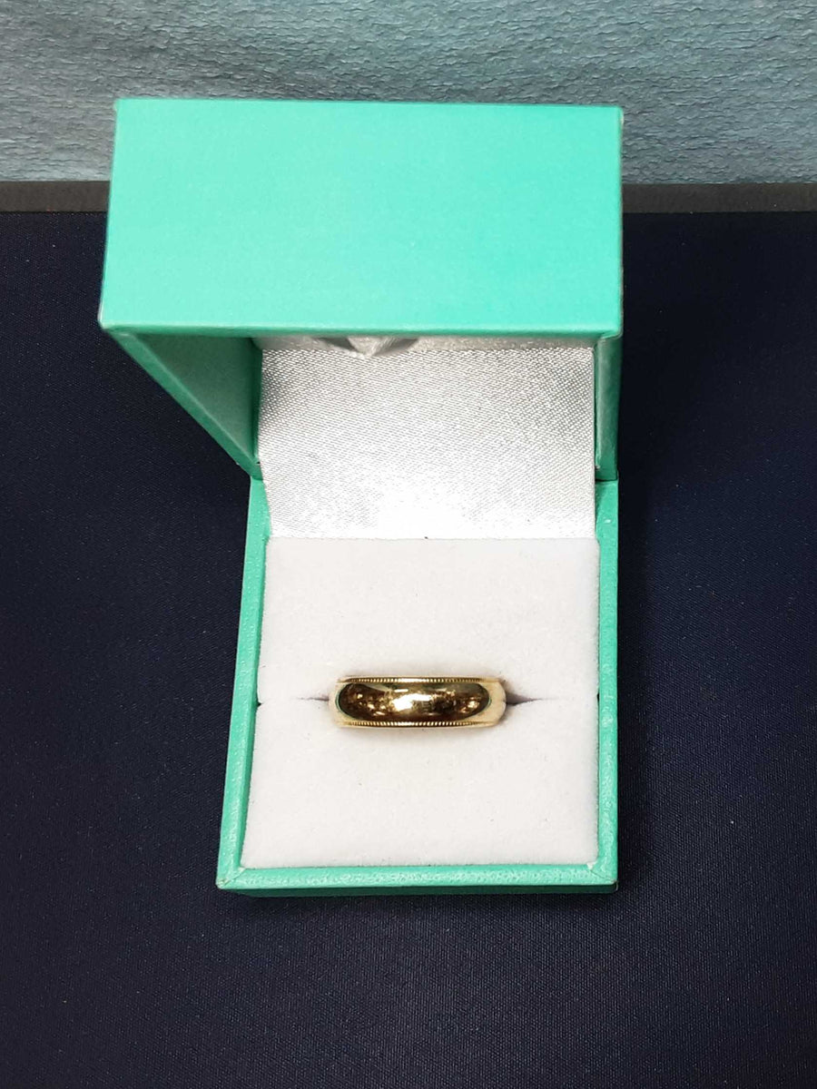 Ring - Wedding Band - Yellow Gold 14k (.585) 4.7 grams Size 7
