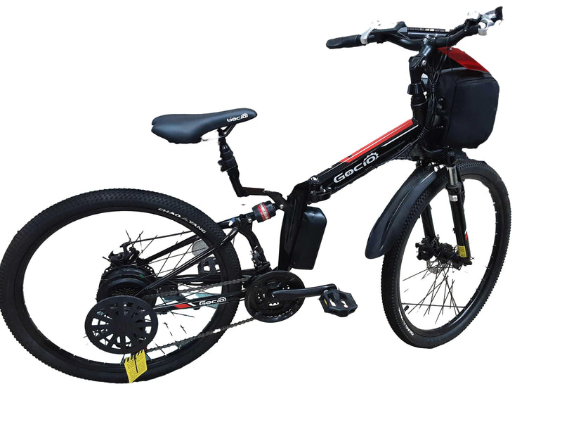 Goc10 Black Powered Bike Scooter
