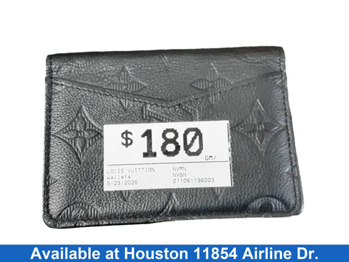 Louis Vuittion Black Wallet