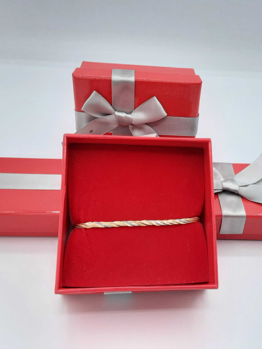 Tricolor Bracelet - Tricolor Gold 10k (.417) 2.2 grams 3 inch