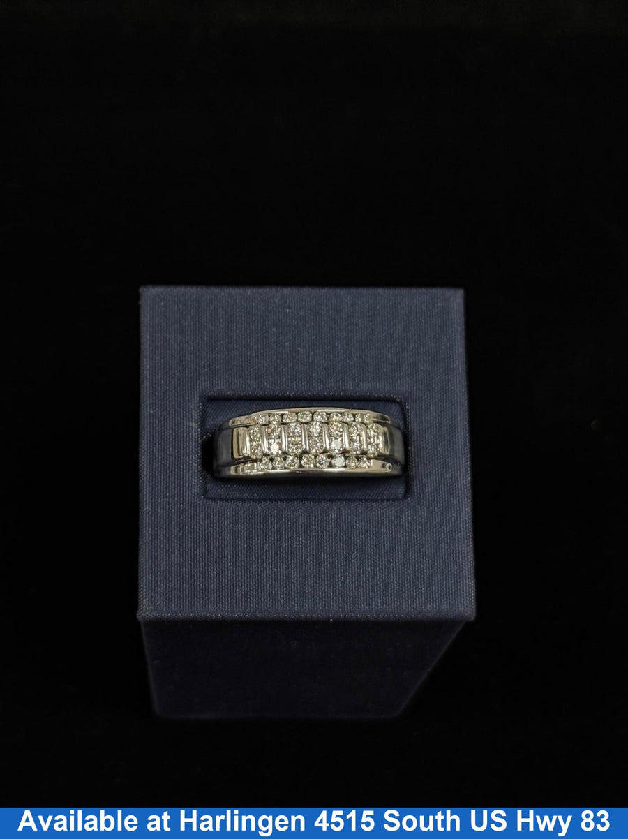 Men's Ring - White Gold 10k (.417) 4.1 grams Size 10