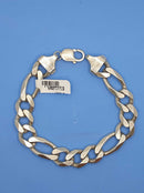 Figaro Bracelet - Silver 51.6 grams 7 inch
