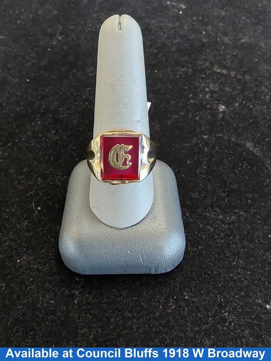 Men's Ring - Yellow Gold 10k (.417) 5.4 grams Size 10