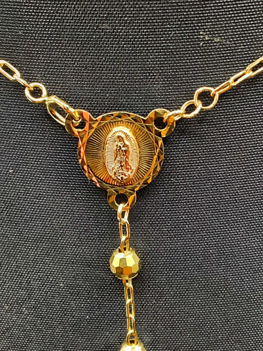 Bead Chain - Tricolor Gold 10k (.417) 8.4 grams 20 inch