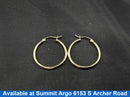Hoop Earrings - Yellow Gold 14k (.585) 1.6 grams