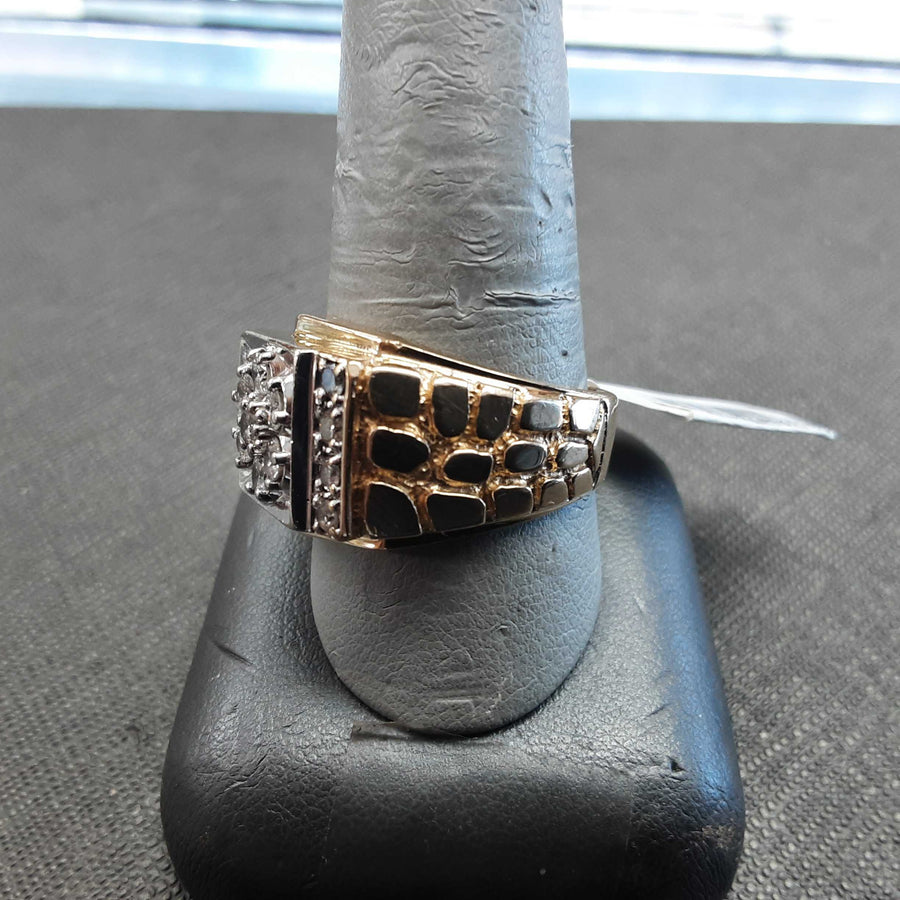 Men's Ring - Yellow Gold 14k (.585) 12.2 grams Size 10.5