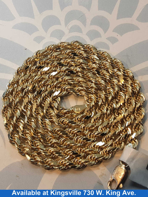 Rope Chain - Yellow Gold 10k (.417) 25 grams 22 inch