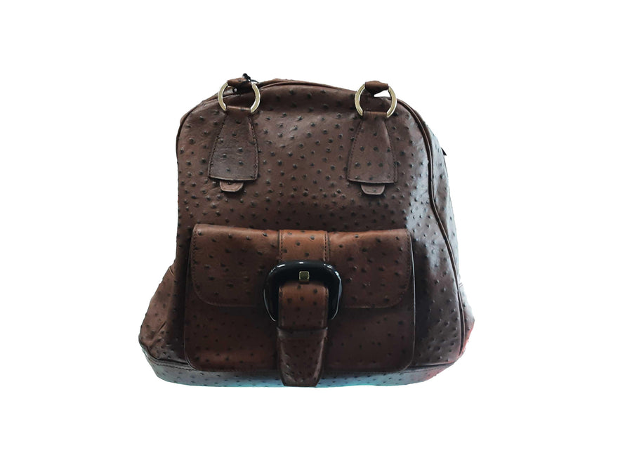 Anne Klein Buckle Bag Brown Purse / Handbag