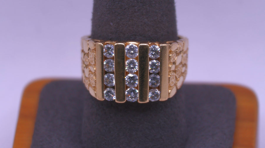 Men's Ring - Yellow Gold 14k (.585) 12.8 grams Size 10