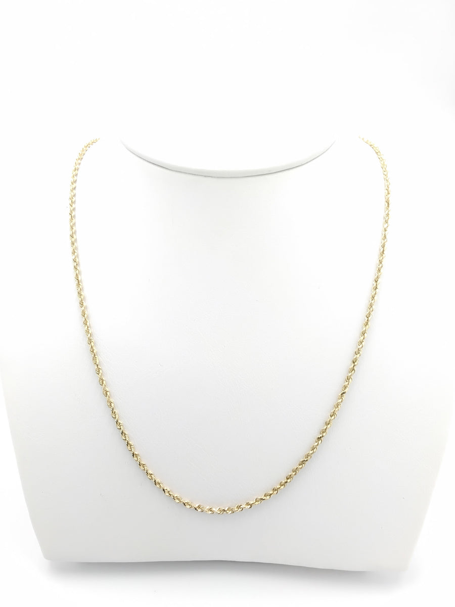 Rope Chain - Yellow Gold 10k (.417) 5.6 grams 20 inch
