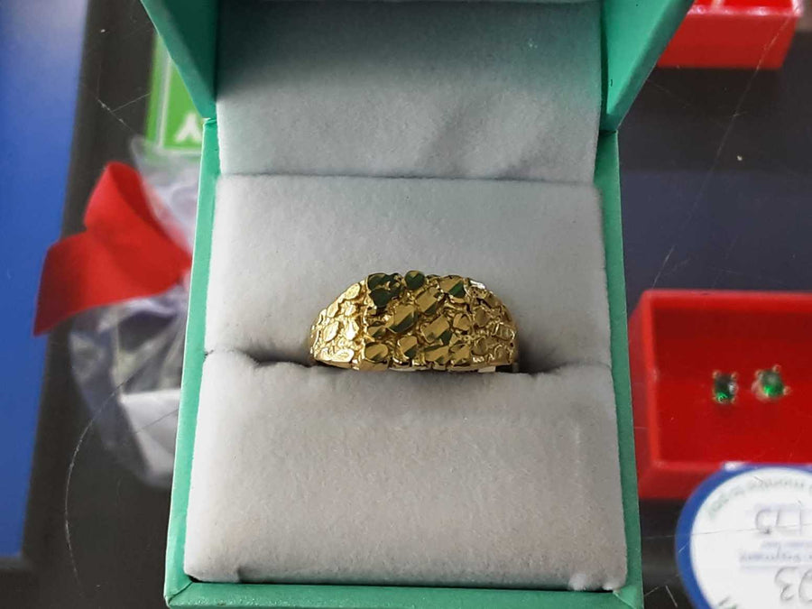 Men's Ring - Yellow Gold 10k (.417) 2.7 Grams Size 10