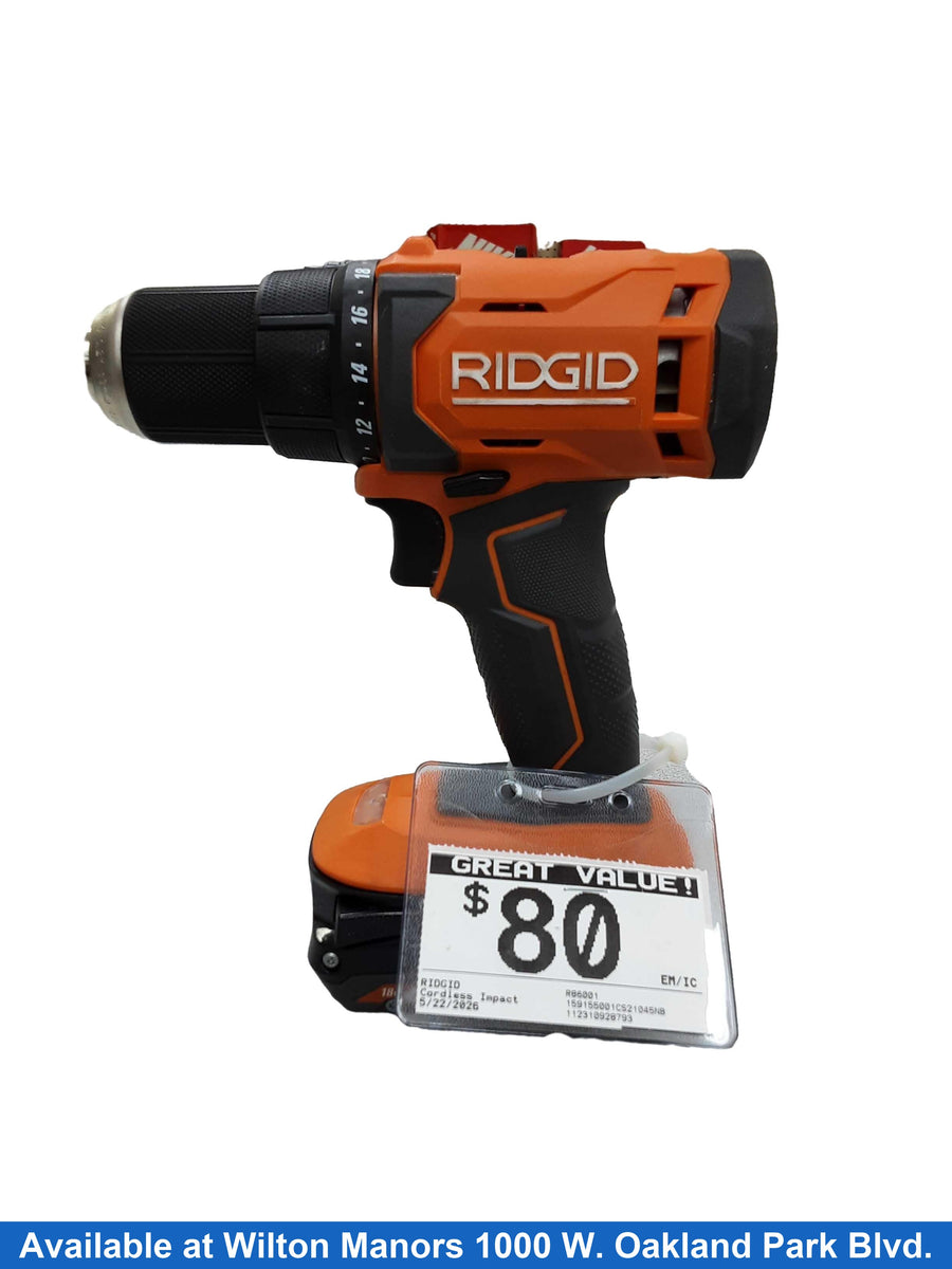 Ridgid R86001 Orange Cordless Impact Drill