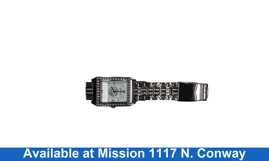 Brigbton Diamond Bar Silver Regular Watch