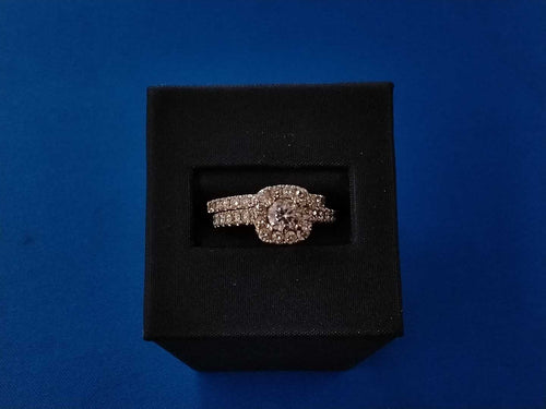 Ring - Engagement Set - White Gold 10k (.417) 4.7 grams Size 20