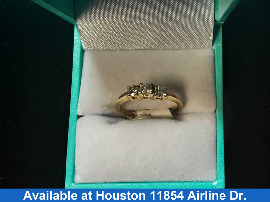 Women's Ring - Yellow Gold 14k (.585) 2.3 grams Size 7