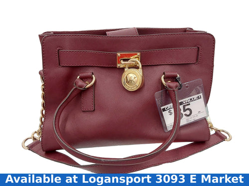 Michael Kors Hamilton Tote Bag Red Purse / Handbag