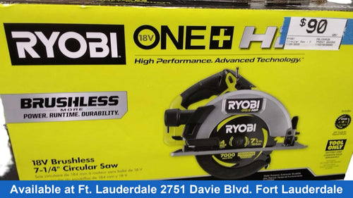 Ryobi Pblcs302b Green Cordless Circular Saw