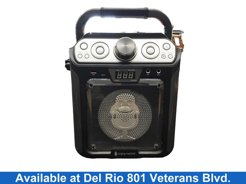 Singing Machine Black Portable Speaker