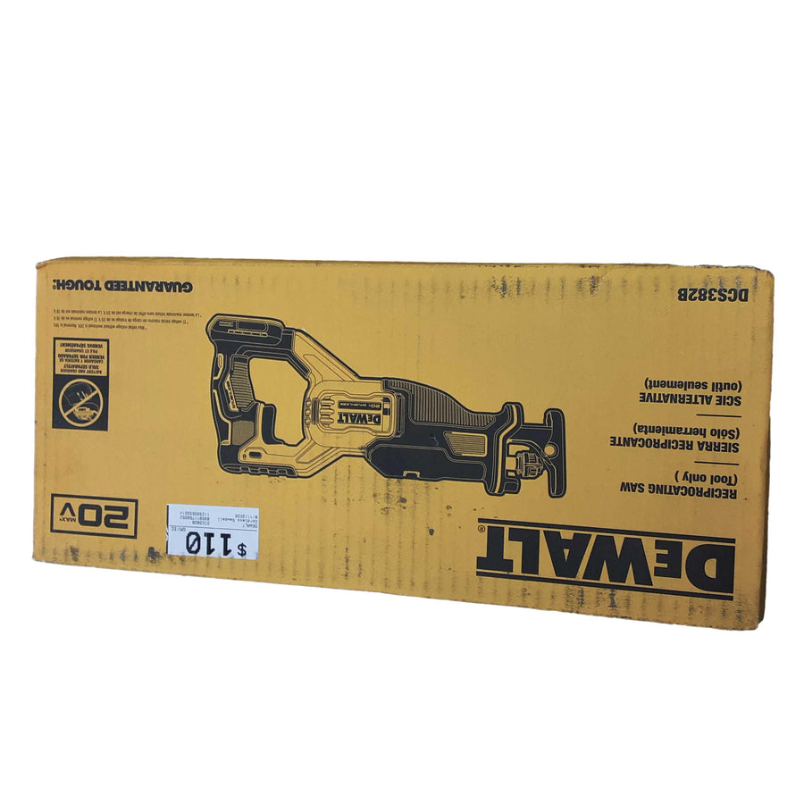 Dewalt Dcs382b Yellow Cordless Reciprocating Saw