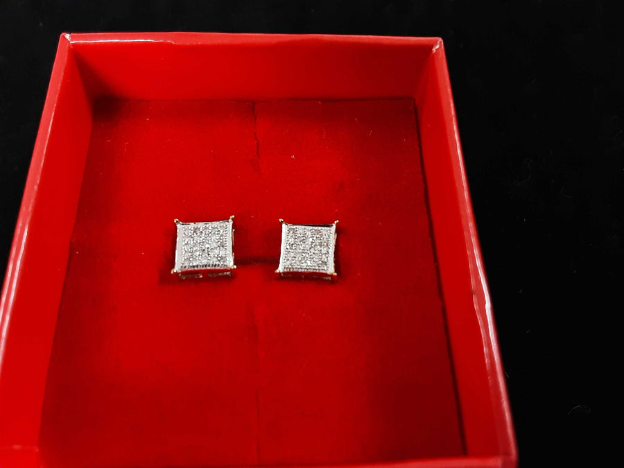 Double Stud Earring - Yellow Gold 10k (.417) 0.7 grams