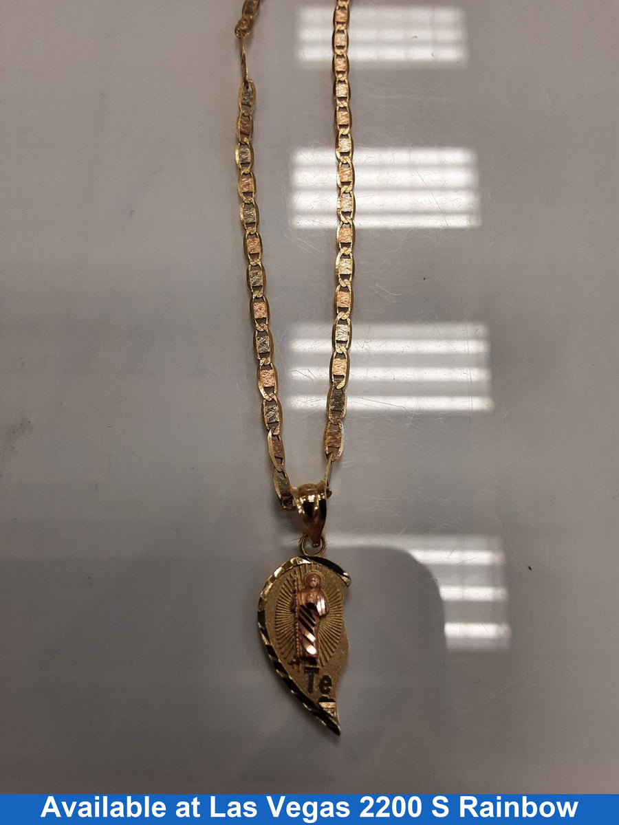 Chain - Tricolor Gold 14k (.585) 6.2 grams 20 inch