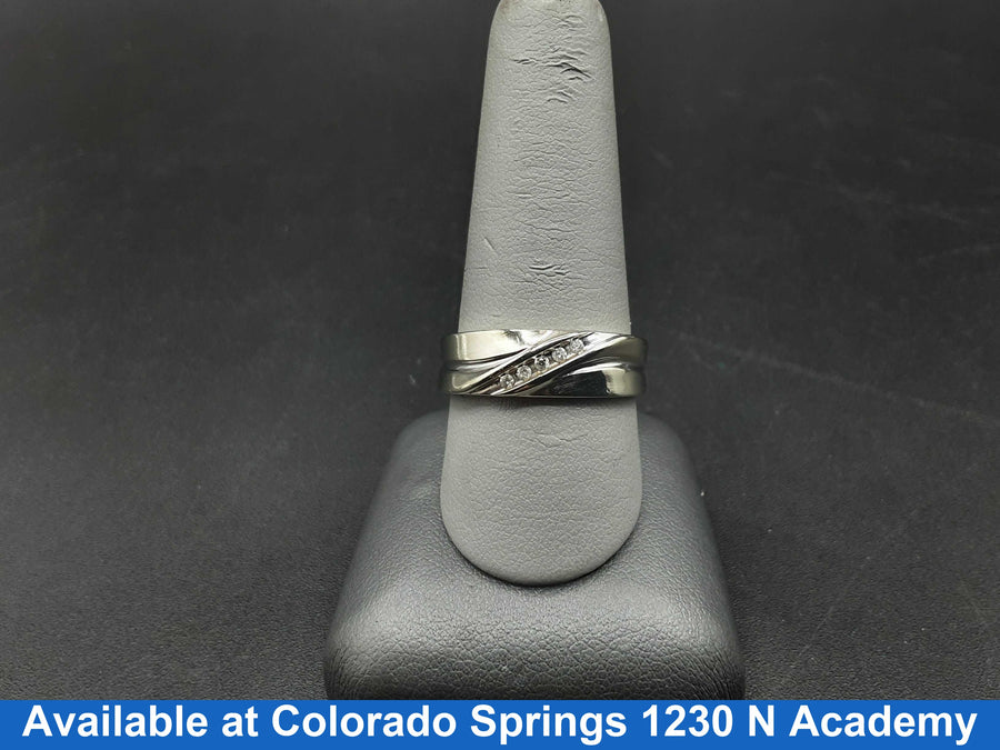 Ring - Wedding Band - White Gold 10k (.417) 5.2 grams Size 10