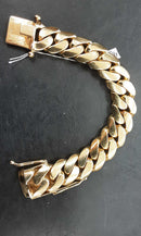 Cuban Link Bracelet - Yellow Gold 10k (.417) 305.7 grams 10 inch