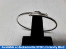 Bangle Bracelet - White Gold 18k (.750) 6.8 grams 7 inch