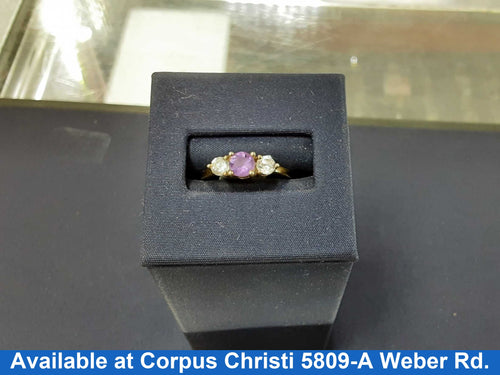 Women's Ring - Yellow Gold 10k (.417) 1.5 grams Size 8