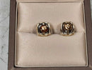 Double Stud Earring - Yellow Gold 10k (.417) 2.7 grams