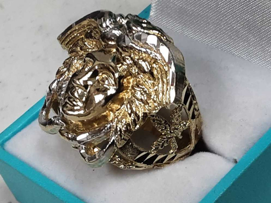 Women's Ring - Yellow Gold 10k (.417) 8.5 grams Size 9.5