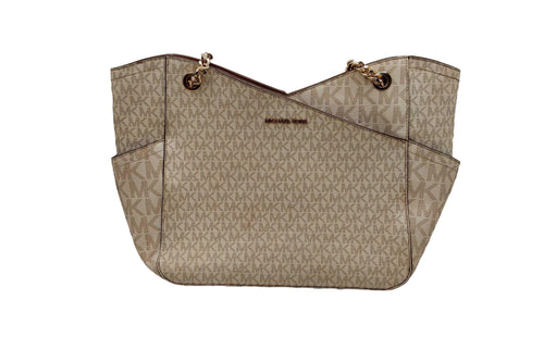 Michael Kors Jet Set Travel Shoulder Tote Beige / Tan Purse / Handbag