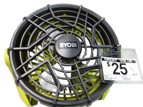 Ryobi P3320th Green Table / Portable Fan