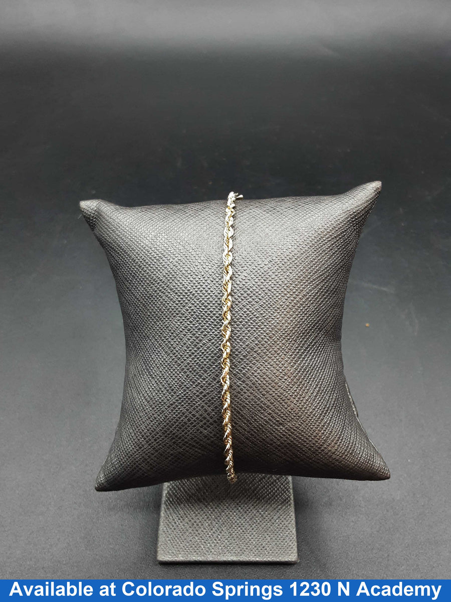 Rope Bracelet - Yellow Gold 10k (.417) 2.5 grams 9 inch
