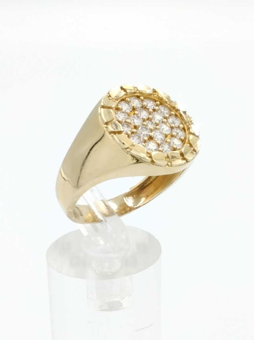 Men's Ring - Yellow Gold 10k (.417) 4.6 grams Size 10