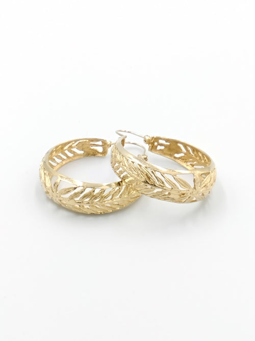 Bangle Earrings - Yellow Gold 14k (.585) 7.9 grams