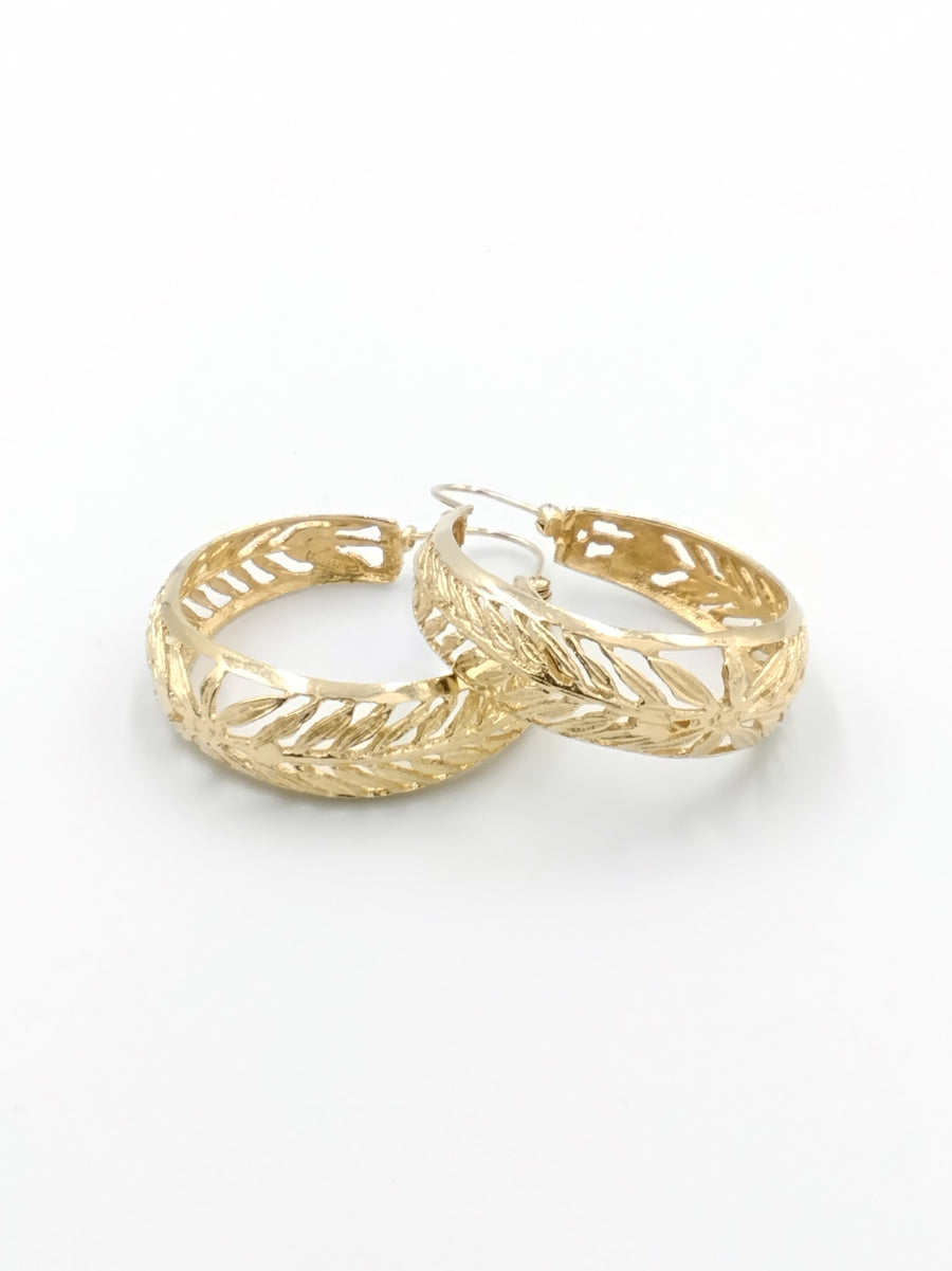 Bangle Earrings - Yellow Gold 14k (.585) 7.9 grams