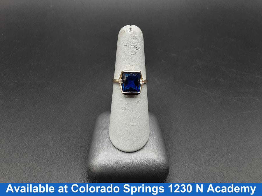 Women's Ring - Solitaire - Yellow Gold 14k (.585) 3.9 grams Size 6.5