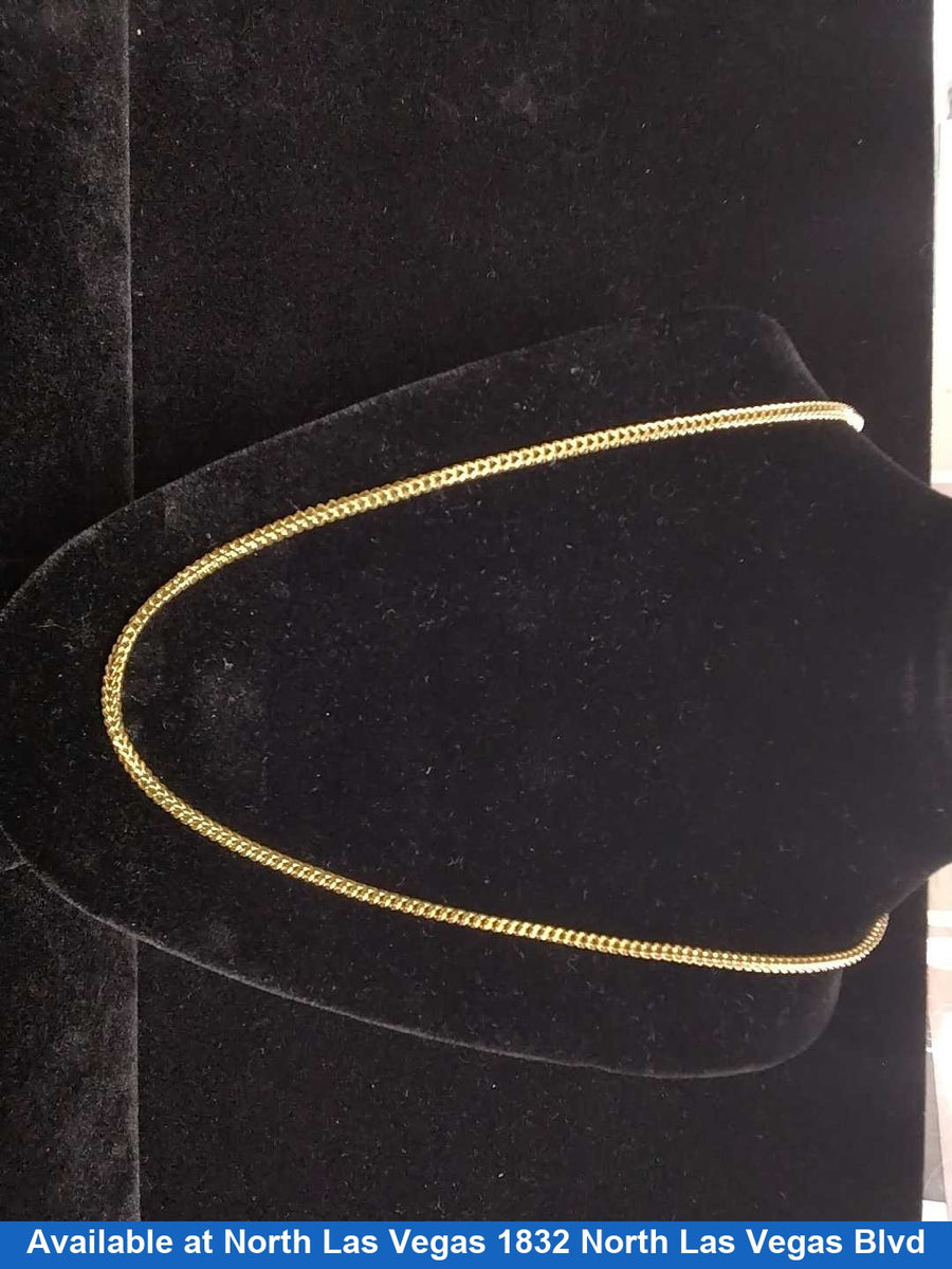 Fox Tail Chain - Yellow Gold 14k (.585) 6.9 grams 22 inch