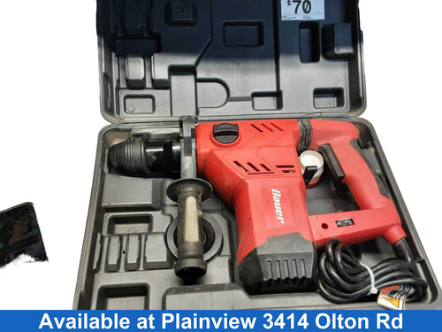 Bauer 1641e-b Red Corded Hammer Drill