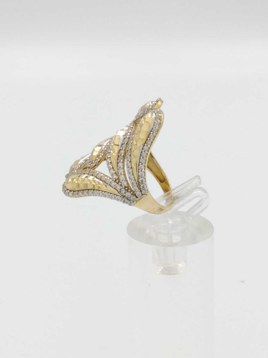 Women's Ring - Yellow Gold 14k (.585) 5.2 grams Size 8