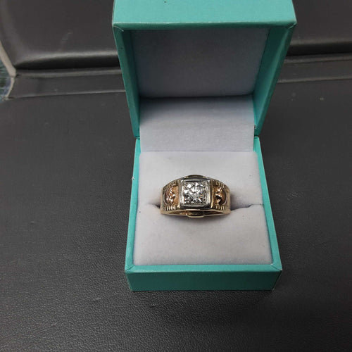 Men's Ring - Yellow Gold 10k (.417) 8.2 grams Size 10