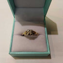Women's Ring - Solitaire - Yellow Gold 14k (.585) 2 grams Size 9