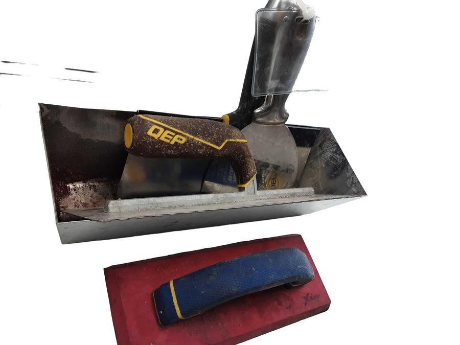 Huskey 5 Pc Silver Hand Float / Trowel / Edger