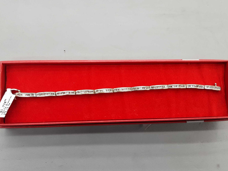 Tennis Bracelet - White Gold 14k (.585) 12.5 grams 10 inch