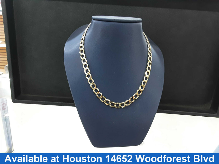 Cuban Link Chain - Yellow Gold 14k (.585) 16.1 grams 24 inch